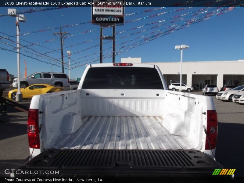Summit White / Dark Titanium 2009 Chevrolet Silverado 1500 Extended Cab 4x4