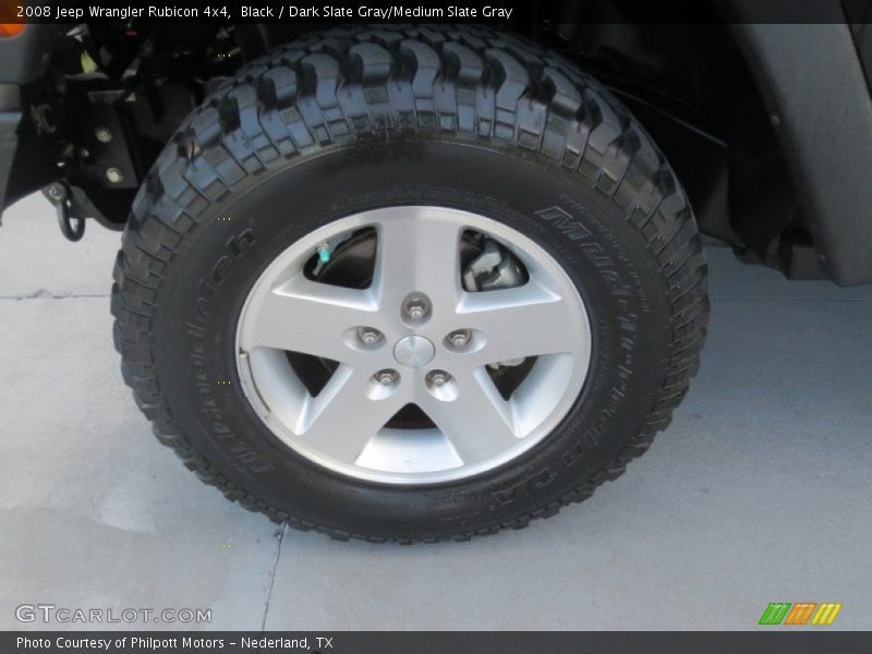 Black / Dark Slate Gray/Medium Slate Gray 2008 Jeep Wrangler Rubicon 4x4