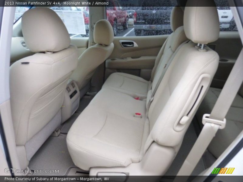 Rear Seat of 2013 Pathfinder SV 4x4