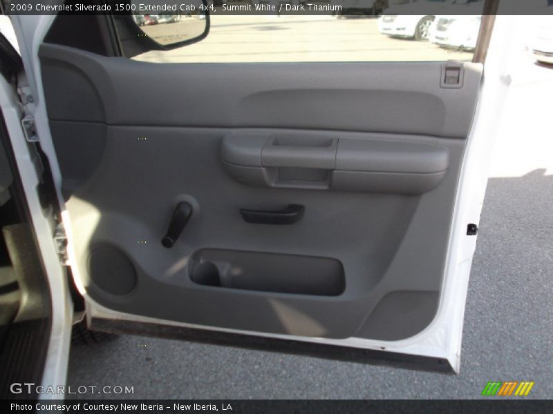 Summit White / Dark Titanium 2009 Chevrolet Silverado 1500 Extended Cab 4x4