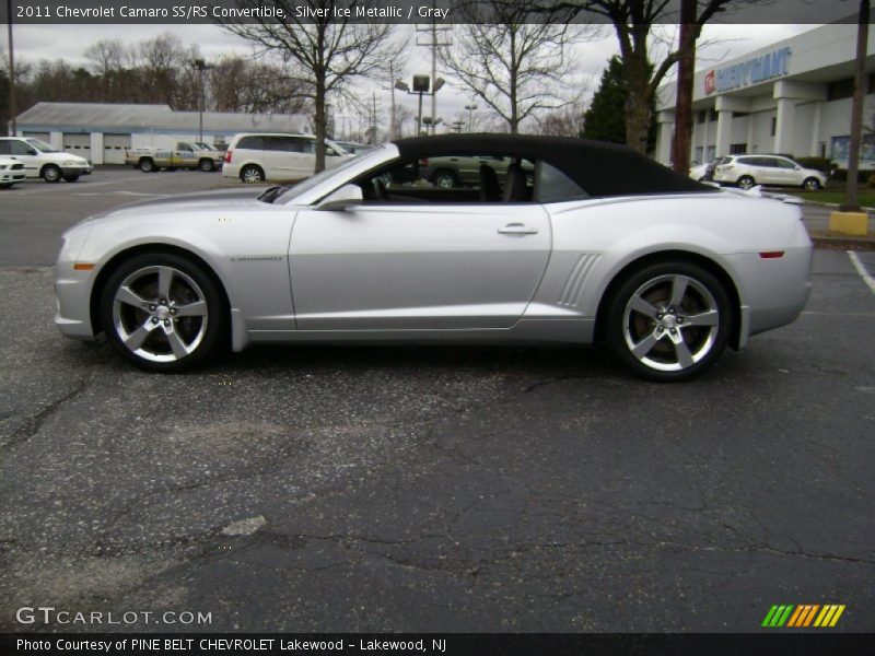 Silver Ice Metallic / Gray 2011 Chevrolet Camaro SS/RS Convertible