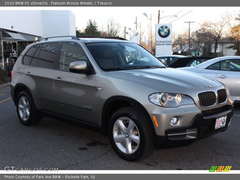 Platinum Bronze Metallic / Tobacco 2010 BMW X5 xDrive30i
