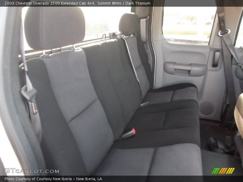 Summit White / Dark Titanium 2009 Chevrolet Silverado 1500 Extended Cab 4x4
