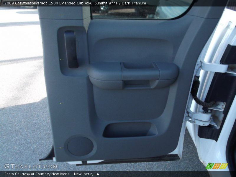 Summit White / Dark Titanium 2009 Chevrolet Silverado 1500 Extended Cab 4x4