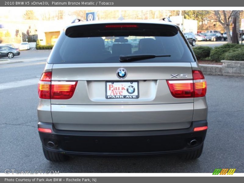 Platinum Bronze Metallic / Tobacco 2010 BMW X5 xDrive30i