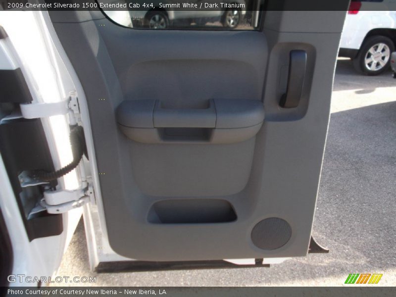 Summit White / Dark Titanium 2009 Chevrolet Silverado 1500 Extended Cab 4x4