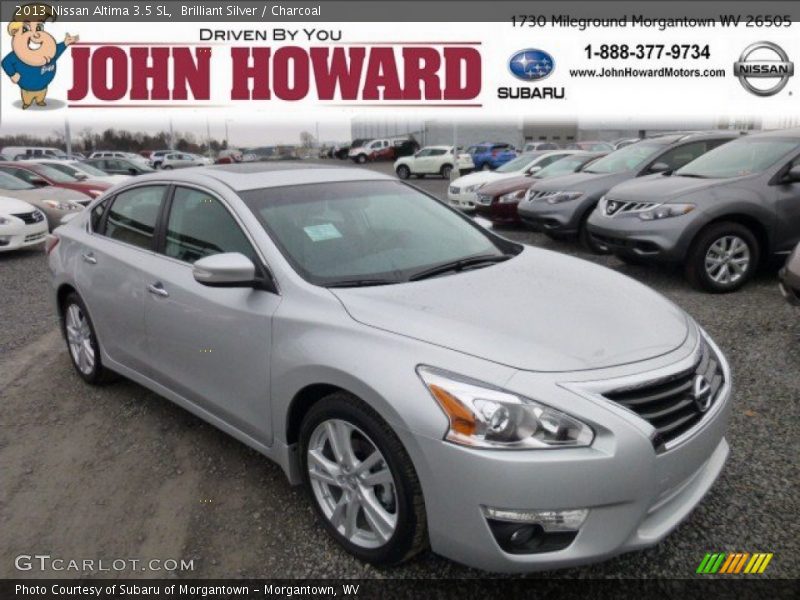Brilliant Silver / Charcoal 2013 Nissan Altima 3.5 SL