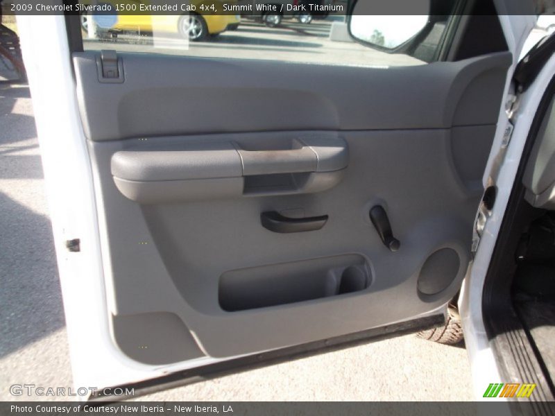 Summit White / Dark Titanium 2009 Chevrolet Silverado 1500 Extended Cab 4x4