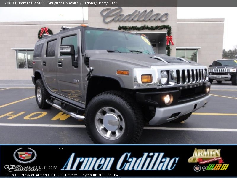 Graystone Metallic / Sedona/Ebony Black 2008 Hummer H2 SUV