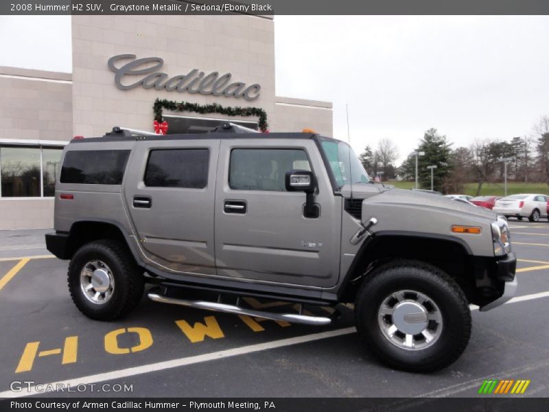Graystone Metallic / Sedona/Ebony Black 2008 Hummer H2 SUV