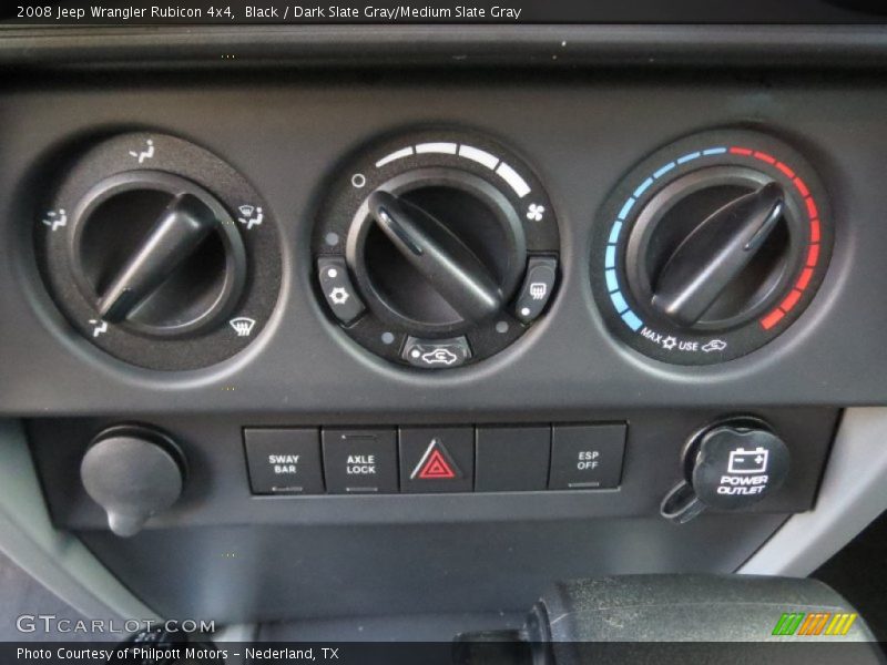 Black / Dark Slate Gray/Medium Slate Gray 2008 Jeep Wrangler Rubicon 4x4