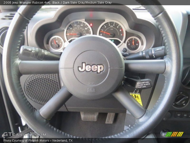 Black / Dark Slate Gray/Medium Slate Gray 2008 Jeep Wrangler Rubicon 4x4
