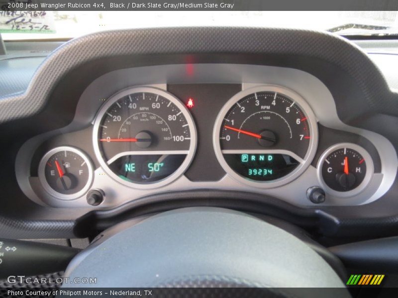 Black / Dark Slate Gray/Medium Slate Gray 2008 Jeep Wrangler Rubicon 4x4