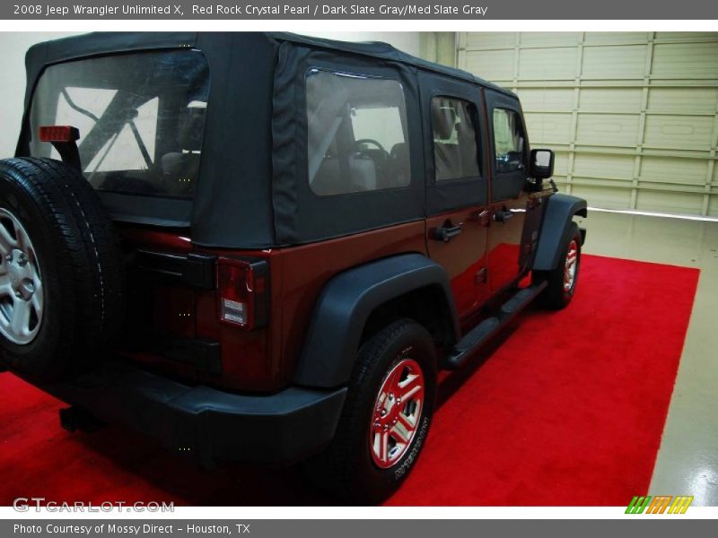 Red Rock Crystal Pearl / Dark Slate Gray/Med Slate Gray 2008 Jeep Wrangler Unlimited X