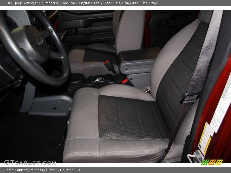 Red Rock Crystal Pearl / Dark Slate Gray/Med Slate Gray 2008 Jeep Wrangler Unlimited X