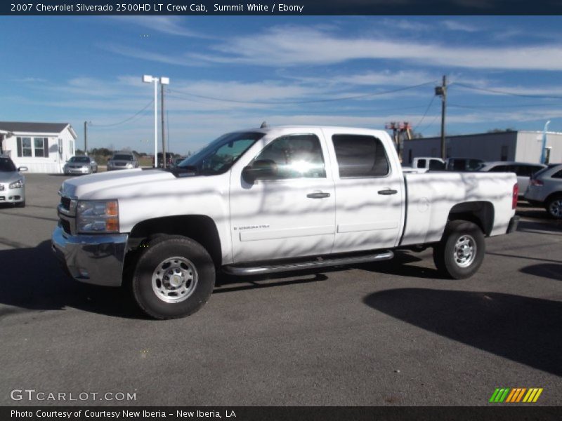Summit White / Ebony 2007 Chevrolet Silverado 2500HD LT Crew Cab