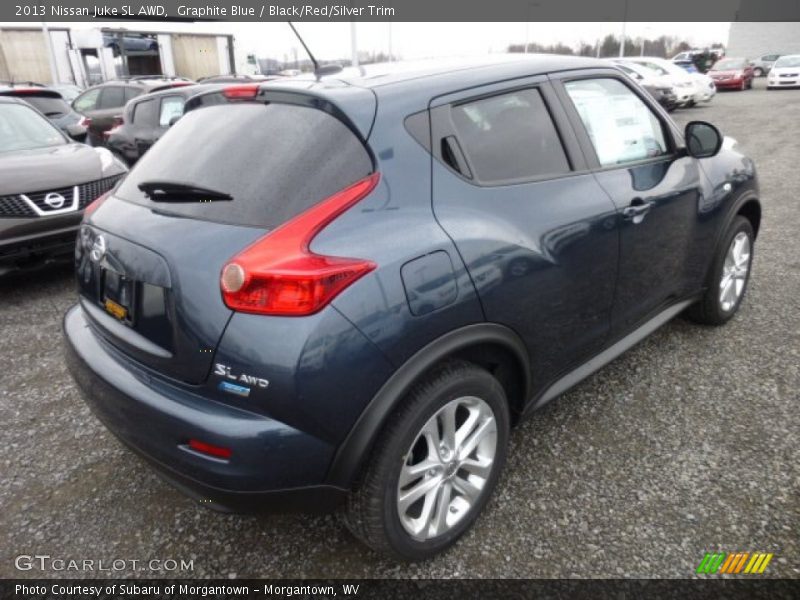 Graphite Blue / Black/Red/Silver Trim 2013 Nissan Juke SL AWD