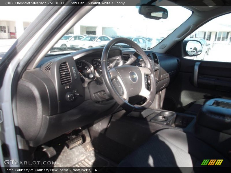 Summit White / Ebony 2007 Chevrolet Silverado 2500HD LT Crew Cab