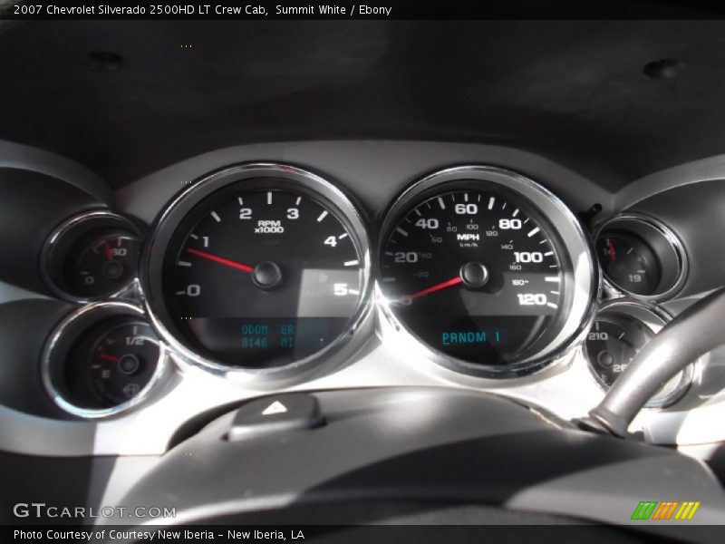 Summit White / Ebony 2007 Chevrolet Silverado 2500HD LT Crew Cab