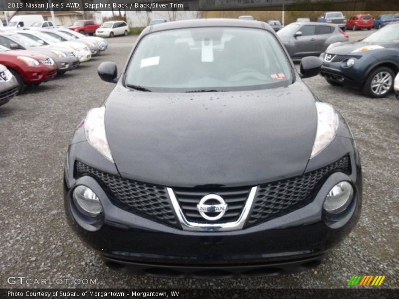 Sapphire Black / Black/Silver Trim 2013 Nissan Juke S AWD