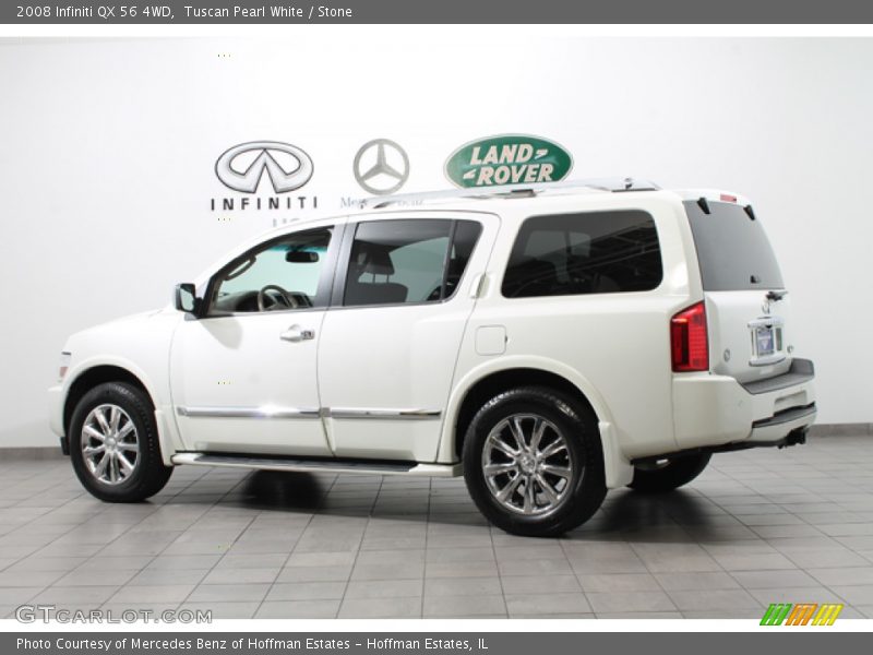 Tuscan Pearl White / Stone 2008 Infiniti QX 56 4WD