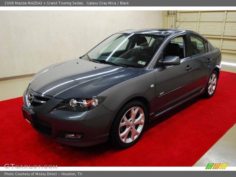 Galaxy Gray Mica / Black 2008 Mazda MAZDA3 s Grand Touring Sedan