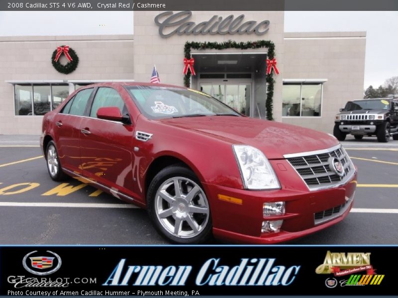 Crystal Red / Cashmere 2008 Cadillac STS 4 V6 AWD