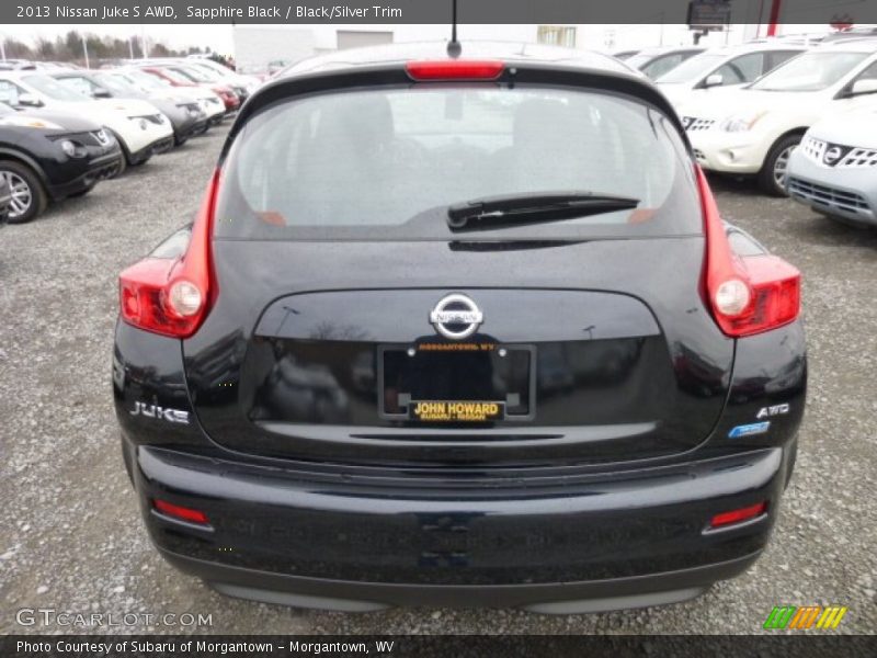 Sapphire Black / Black/Silver Trim 2013 Nissan Juke S AWD