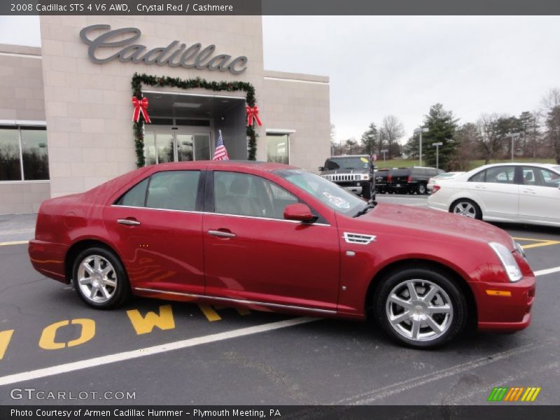 Crystal Red / Cashmere 2008 Cadillac STS 4 V6 AWD