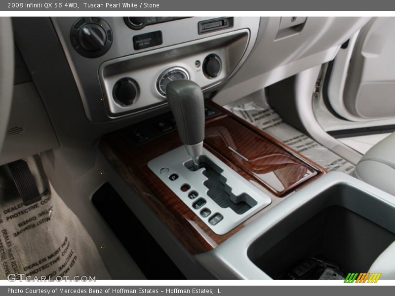 Tuscan Pearl White / Stone 2008 Infiniti QX 56 4WD
