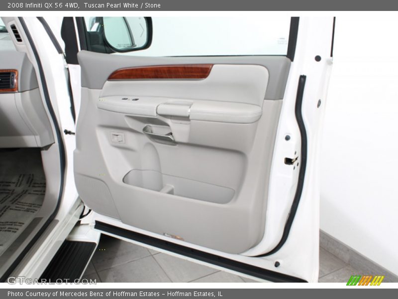 Tuscan Pearl White / Stone 2008 Infiniti QX 56 4WD