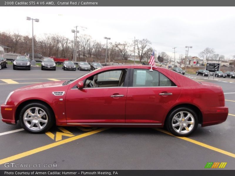 Crystal Red / Cashmere 2008 Cadillac STS 4 V6 AWD