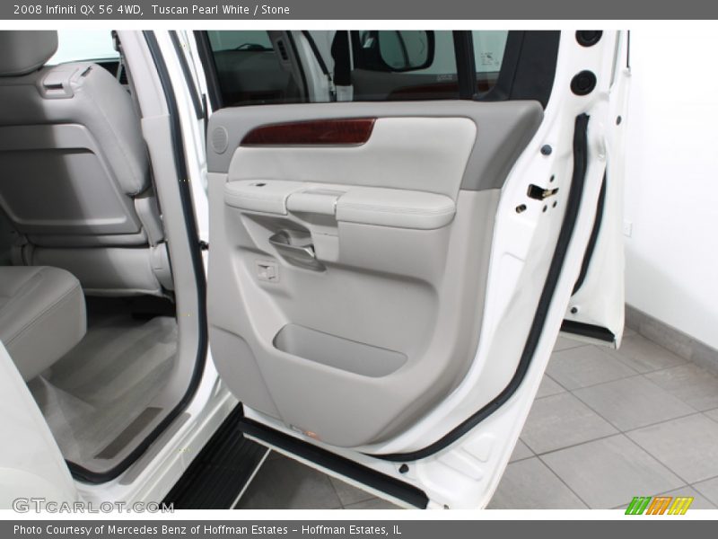 Tuscan Pearl White / Stone 2008 Infiniti QX 56 4WD