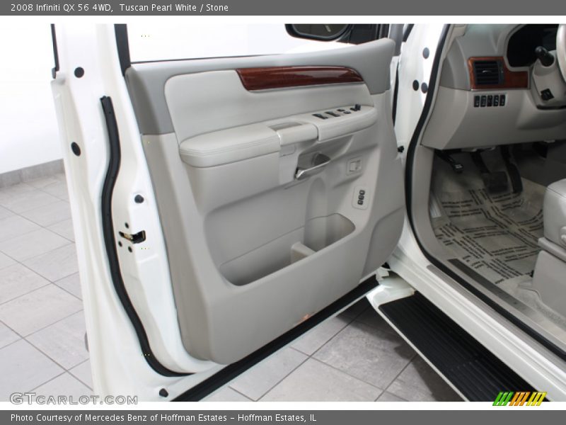 Tuscan Pearl White / Stone 2008 Infiniti QX 56 4WD