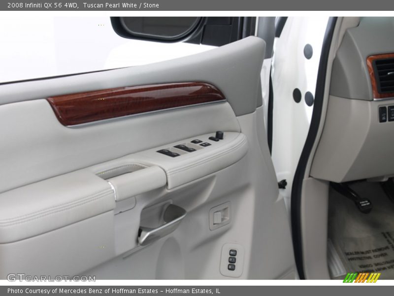 Tuscan Pearl White / Stone 2008 Infiniti QX 56 4WD