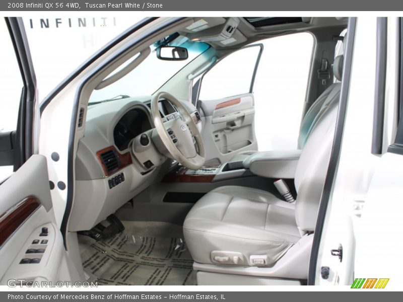 Tuscan Pearl White / Stone 2008 Infiniti QX 56 4WD