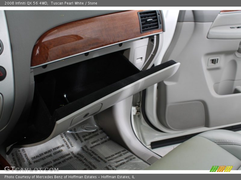 Tuscan Pearl White / Stone 2008 Infiniti QX 56 4WD