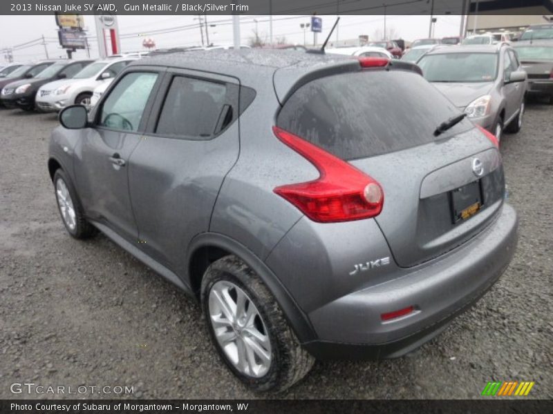 Gun Metallic / Black/Silver Trim 2013 Nissan Juke SV AWD