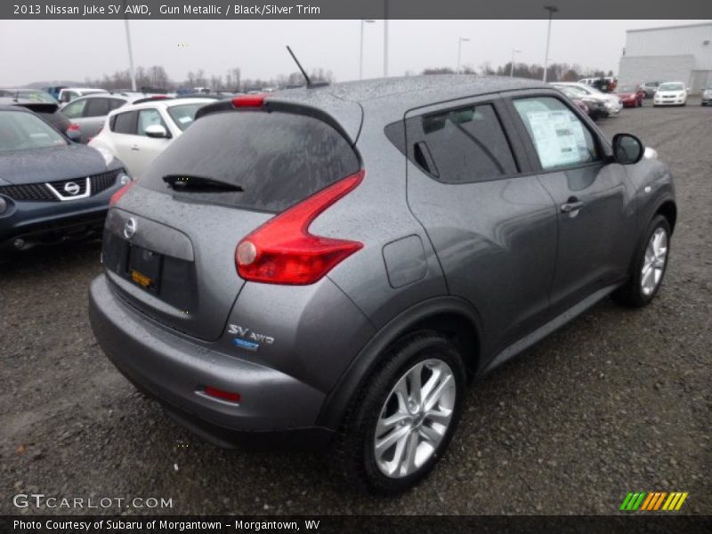 Gun Metallic / Black/Silver Trim 2013 Nissan Juke SV AWD