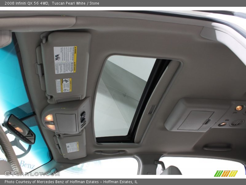 Tuscan Pearl White / Stone 2008 Infiniti QX 56 4WD