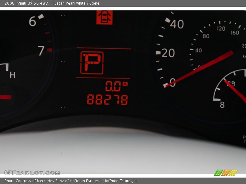 Tuscan Pearl White / Stone 2008 Infiniti QX 56 4WD