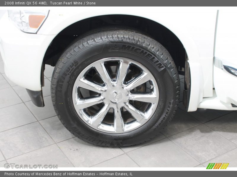 Tuscan Pearl White / Stone 2008 Infiniti QX 56 4WD
