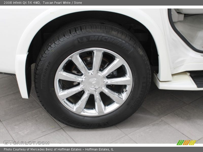 Tuscan Pearl White / Stone 2008 Infiniti QX 56 4WD