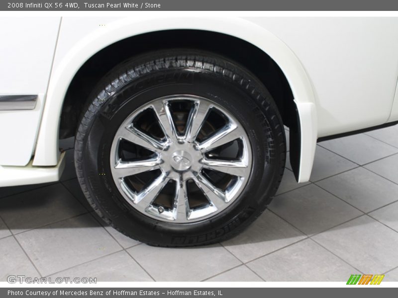 Tuscan Pearl White / Stone 2008 Infiniti QX 56 4WD