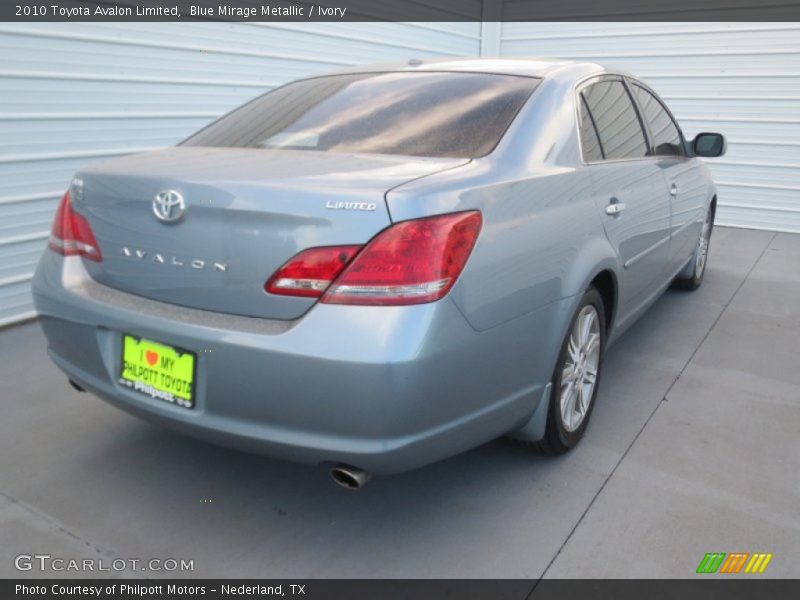 Blue Mirage Metallic / Ivory 2010 Toyota Avalon Limited