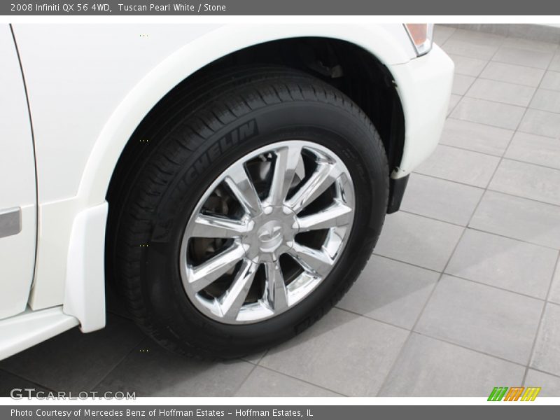 Tuscan Pearl White / Stone 2008 Infiniti QX 56 4WD