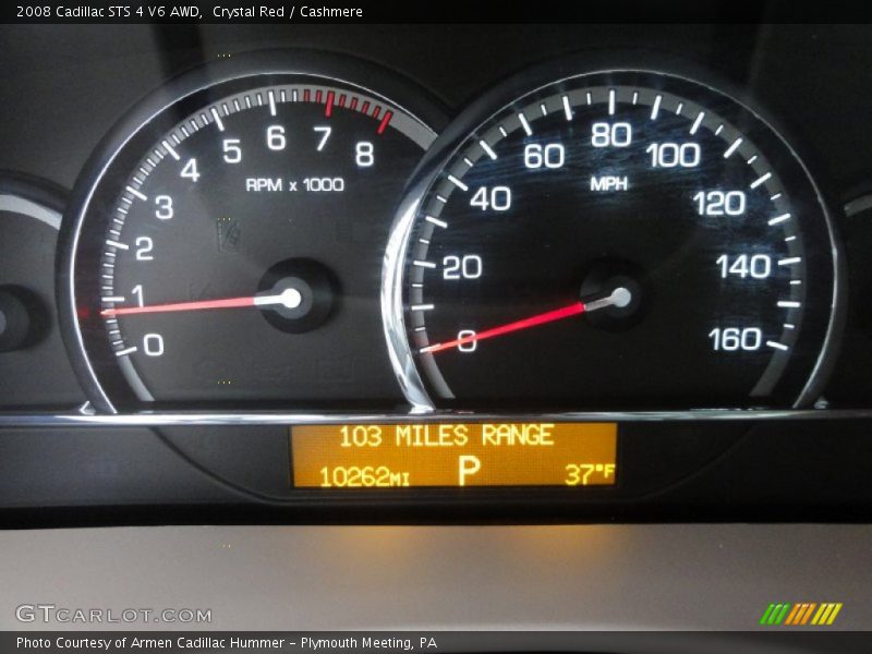 Crystal Red / Cashmere 2008 Cadillac STS 4 V6 AWD