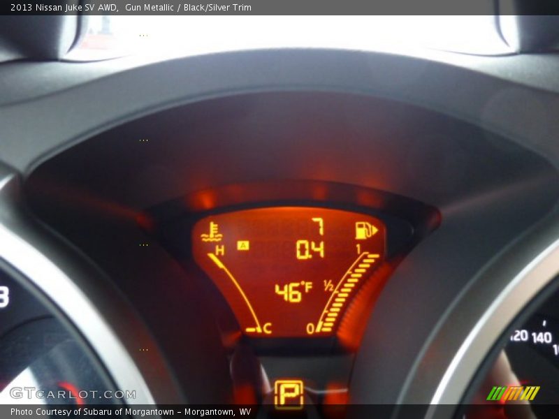 Gun Metallic / Black/Silver Trim 2013 Nissan Juke SV AWD