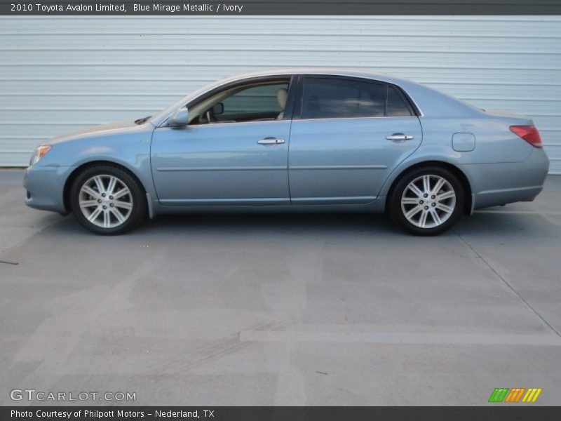 Blue Mirage Metallic / Ivory 2010 Toyota Avalon Limited