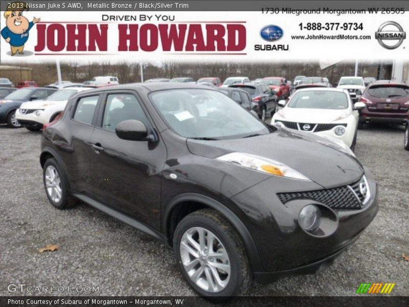 Metallic Bronze / Black/Silver Trim 2013 Nissan Juke S AWD